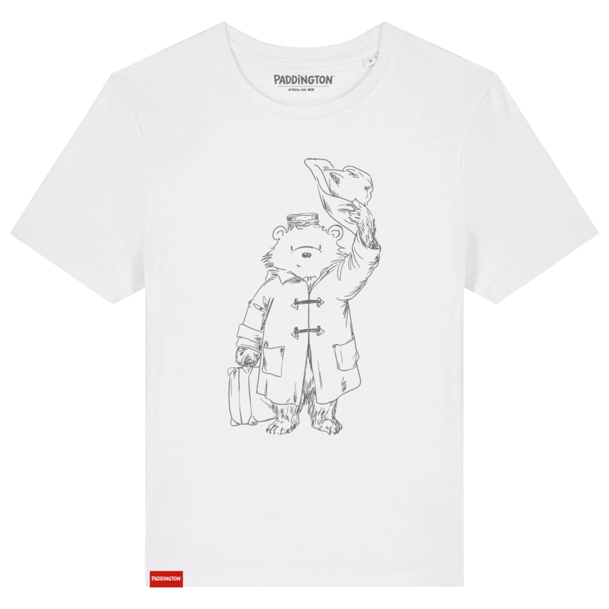 Classic Paddington "Doffing Hat" Sketch Ladies' T-Shirt - Image 3