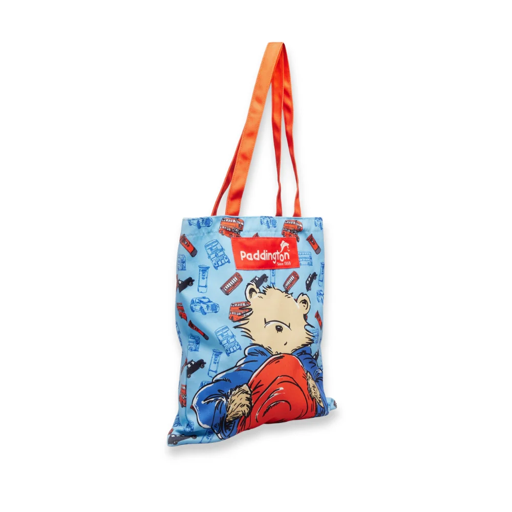 Paddington Red & Blue Shoulder Tote Bag - Image 3