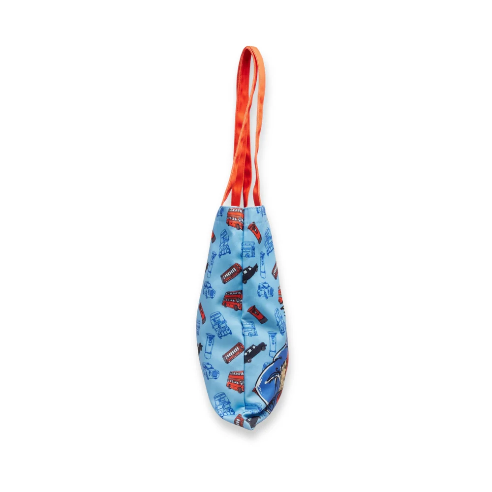 Paddington Red & Blue Shoulder Tote Bag - Image 4