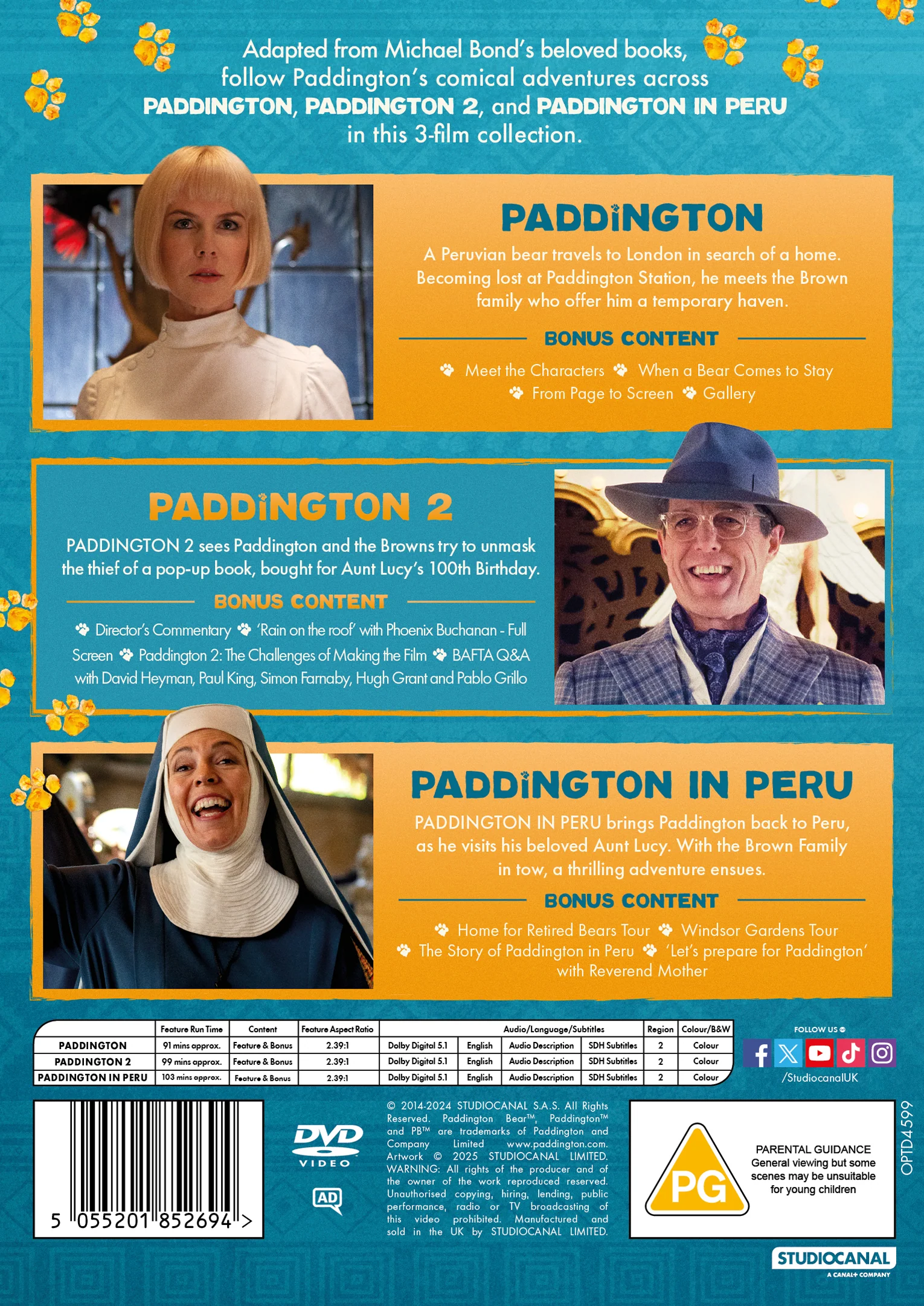 Paddington 3-Film Collection (DVD) - Image 2